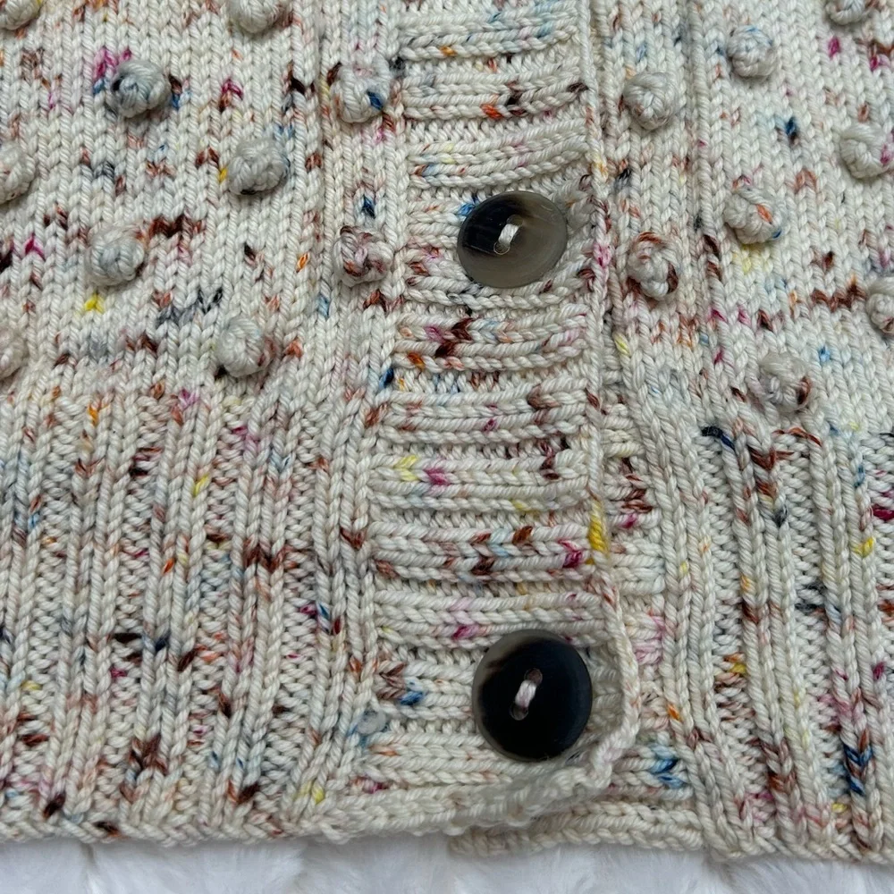 Misha & Puff Merino Wool Confetti Long Popcorn Sweater - Picture 12 of 13